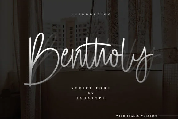 Bentholy Font by jadatype — Script Handwritten Font