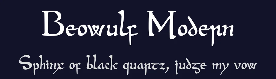 Beowulf Modern by Black Pirate — Blackletter Font — thumbnail 2