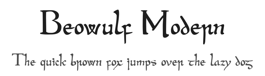 Beowulf Modern by Black Pirate — Blackletter Font