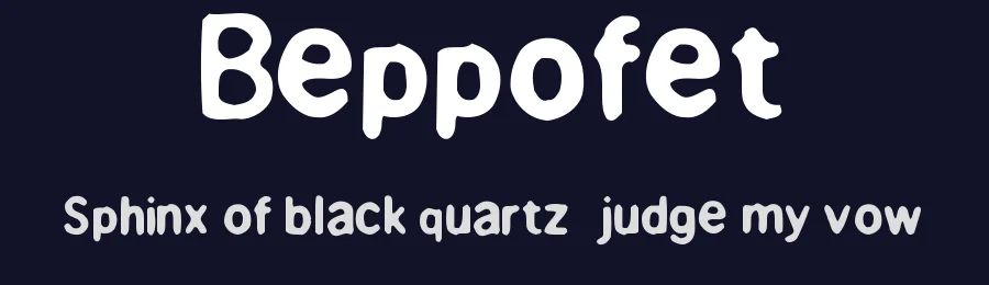 Beppofet by Ultraboy — Decorative Font — thumbnail 2