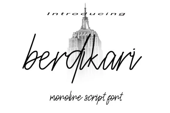 Berdikari Font by syakaltype — Script Handwritten Font
