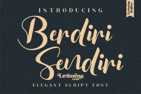 Berdiri Sendiri Font by Letterena Studios — Script Handwritten Font