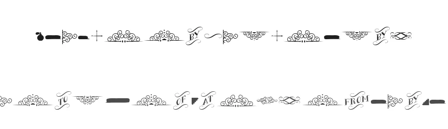 Bergamot Ornaments by Emily Lime Design — Dingbats Font