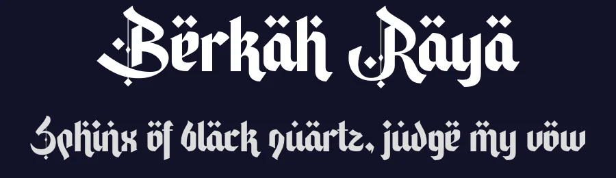 Berkah Raya by Nirmana Visual — Decorative Font — thumbnail 2