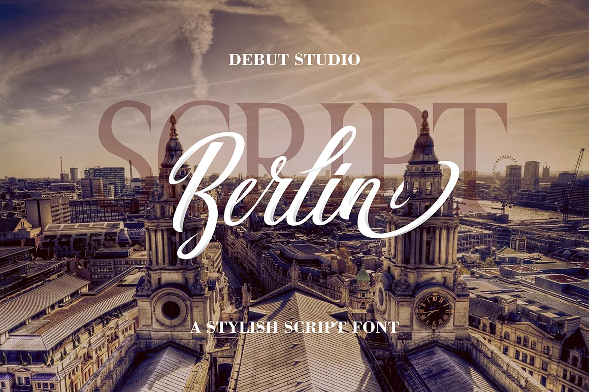 Berlin Script Font by Debut Studio — Script Handwritten Font