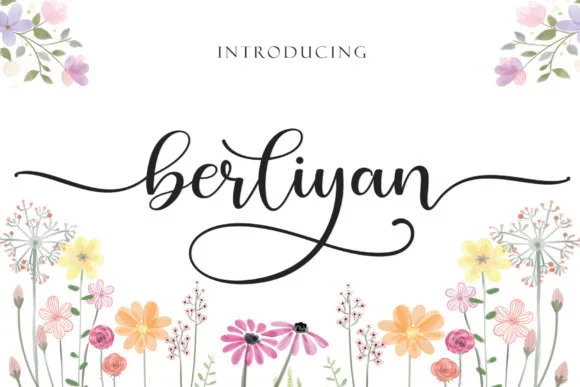 Berliyan Script Font by Sulthan Studio — Script Handwritten Font