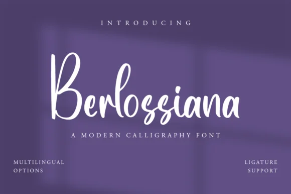 Berlossiana Font by FatmaStudio — Script Handwritten Font