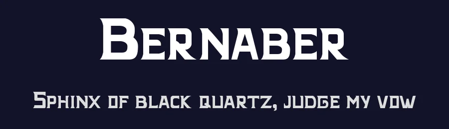 Bernaber by manjava dsgn — Decorative Font — thumbnail 2