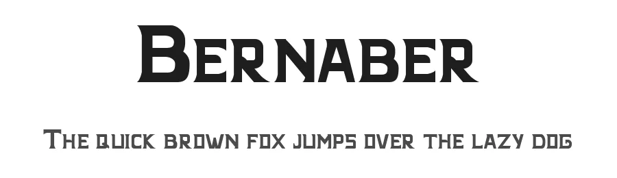 Bernaber by manjava dsgn — Decorative Font