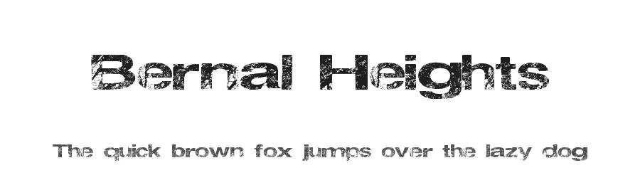 Bernal Heights by Xerographer Fonts — Decorative Font