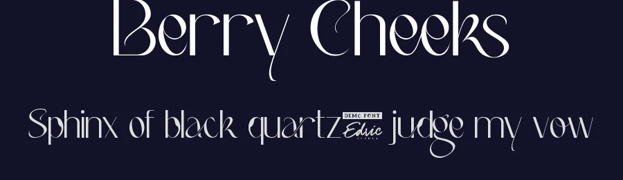 Berry Cheeks by Edric Studio — Sans Serif Font — thumbnail 2