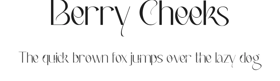 Berry Cheeks by Edric Studio β Sans Serif Font