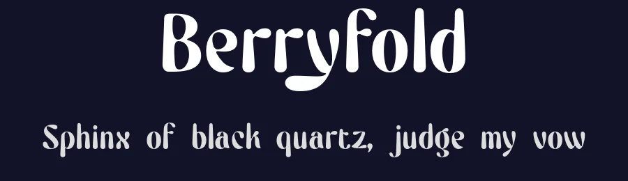 Berryfold by Måns Grebäck — Decorative Font — thumbnail 2
