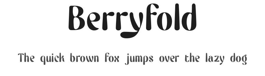 Berryfold by Måns Grebäck — Decorative Font