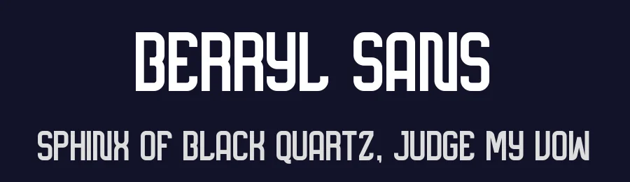 Berryl Sans by LetterFal Studios — Sans Serif Font — thumbnail 2