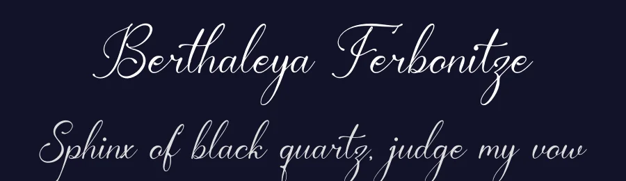 Berthaleya Ferbonitze by Denustudios — Script Handwritten Font — thumbnail 2