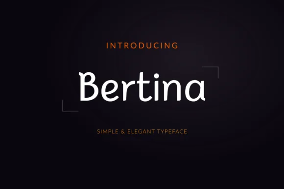 Bertina Font by 611 Studio — Wedding Font