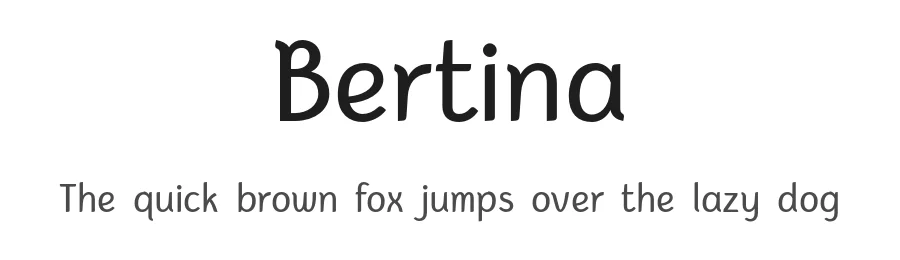 Bertina by 611 Studio β Sans Serif Font