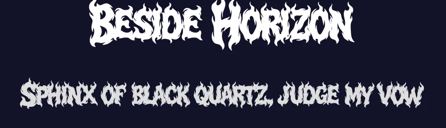 Beside Horizon by Muhammad Yafinuha — Blackletter Font — thumbnail 2