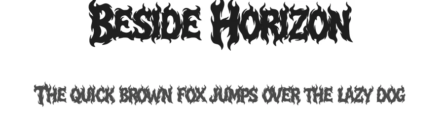 Beside Horizon by Muhammad Yafinuha — Blackletter Font
