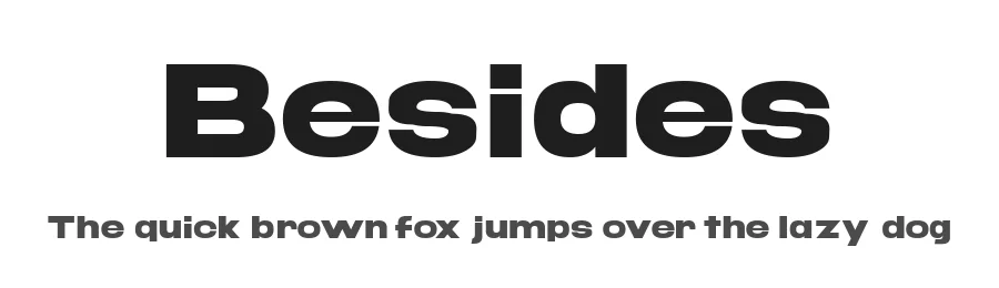 Besides by Fikryal studio — Sans Serif Font