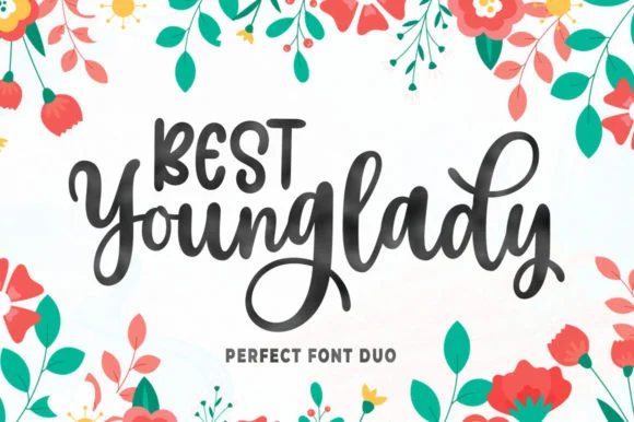 Best Younglady Font by rastype1010 — Script Handwritten Font