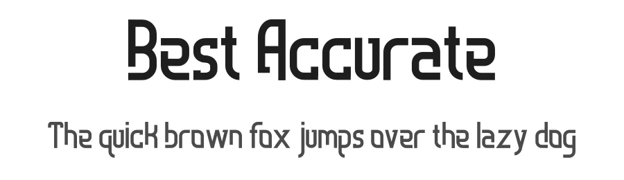 Best Accurate