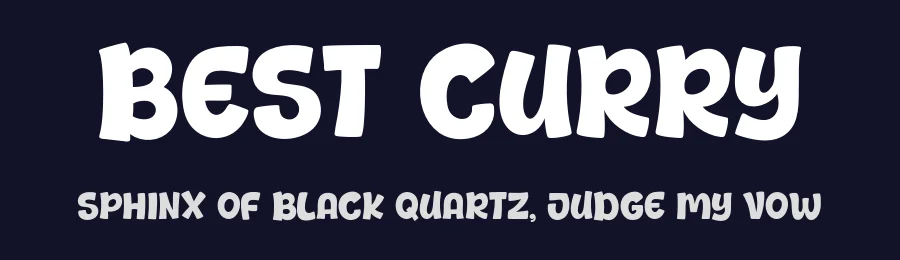 Best Curry by Khurasan — Decorative Font — thumbnail 2