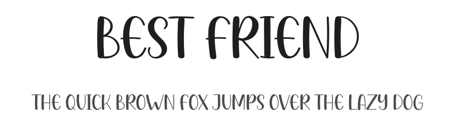 Best Friend by Luluk Surotul — Decorative Font