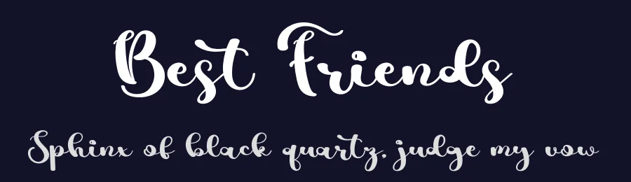 Best Friends by Fana Merah Jambu — Script Handwritten Font — thumbnail 2