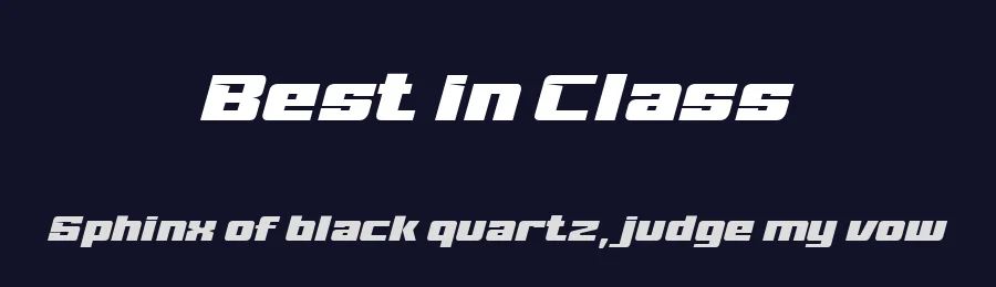 Best In Class by Sompong Pradubboot — Display Font — thumbnail 2