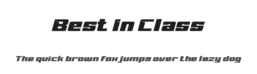 Best In Class by Sompong Pradubboot — Display Font