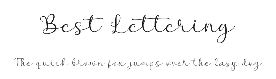 Best Lettering