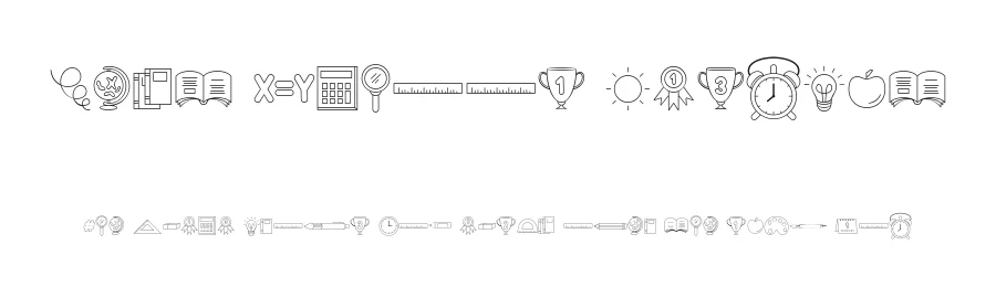 Best School Dingbat by 7NTypes — Dingbats Font