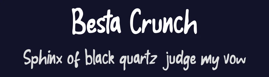Besta Crunch by Vunira Design — Script Handwritten Font — thumbnail 2