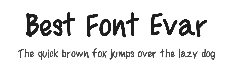 Best Font Evar