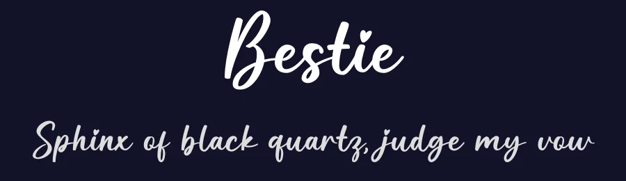 Bestie by Graphix Line Studio — Script Handwritten Font — thumbnail 2