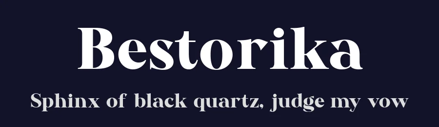 Bestorika by Moka Type Studio — Serif Font — thumbnail 2