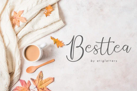 Besttea Font by etigletters — Script Handwritten Font