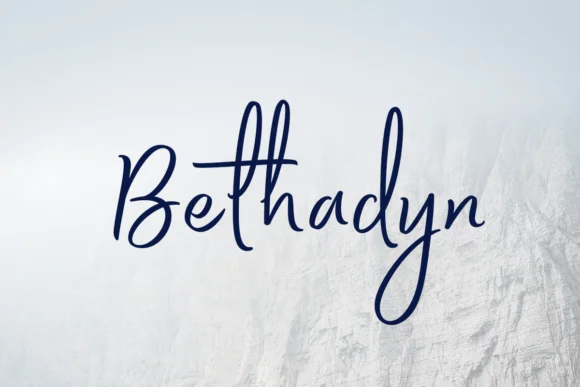 Bethadyn Font by Aantebas — Script Handwritten Font