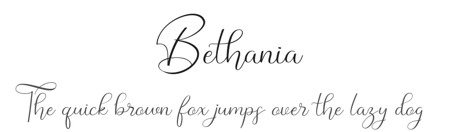 Bethania by Haffa Studio — Script Handwritten Font