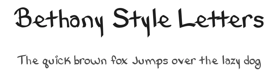 Bethany Style Letters
