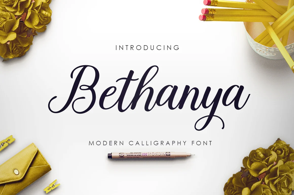 Bethanya Font by Megatype β Script Handwritten Font