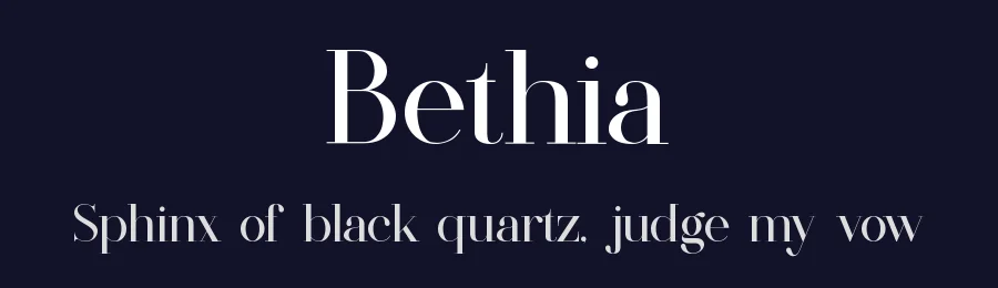 Bethia by Slide Shoot Type — Serif Font — thumbnail 2