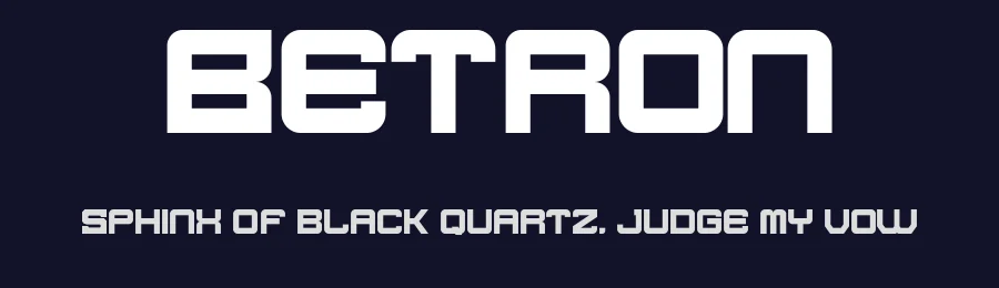 Betron by Din Studio — Display Font — thumbnail 2