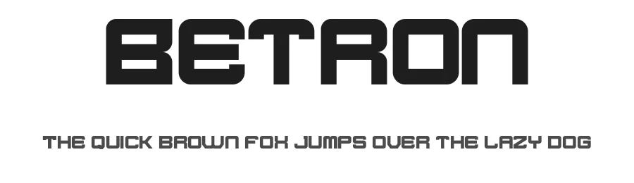 Betron by Din Studio — Display Font