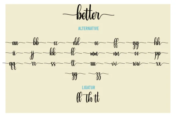 Better Summer Font by soderi graphicslide — Script Handwritten Font — thumbnail 7