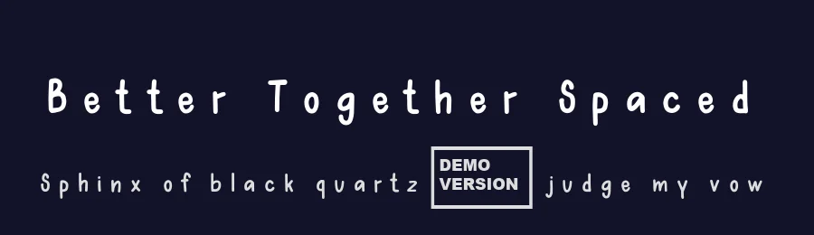 Better Together Spaced by Katsia Jazwinska — Script Handwritten Font — thumbnail 2