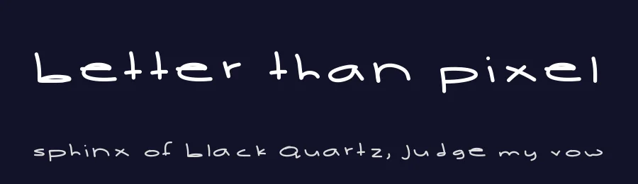 Better Than Pixel by Des Gomez — Script Handwritten Font — thumbnail 2
