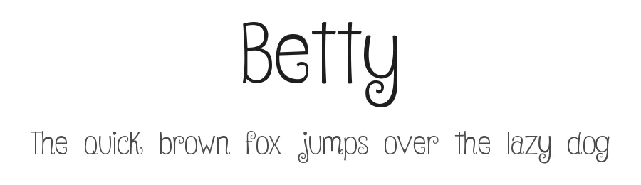 Betty by Emily Spadoni β Decorative Font